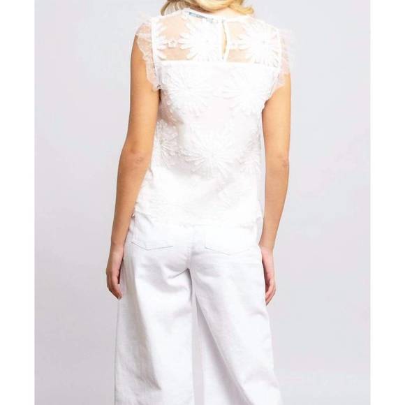 NEW EVA FRANCO grace top in snowflake martini - Picture 4 of 6